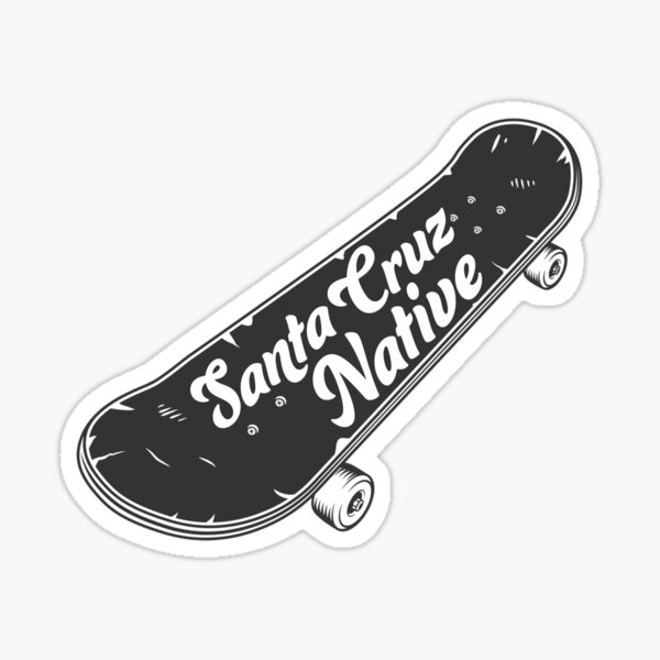 Santa Cruz LOCAL Skateboard Sticker 6" black 