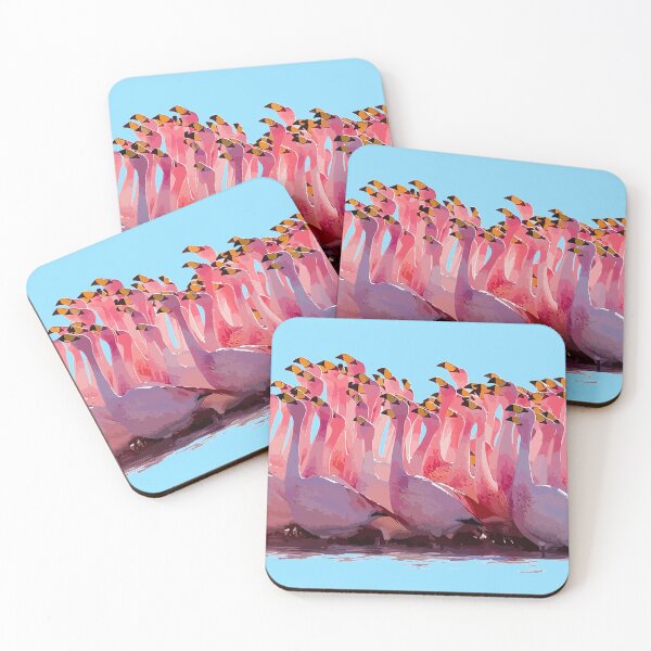Item preview, Pink Flamingo Family Painting Art Design designed and sold by WildMuse44.