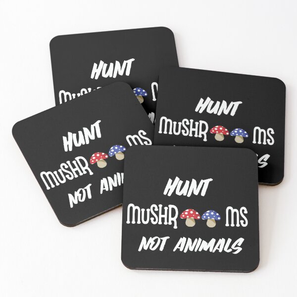 Item preview, Hunt Mushrooms Not Animals designed and sold by PrintBrint.