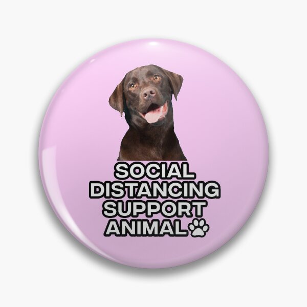 Item preview, Social Distancing Support Animal Dog Design designed and sold by mildlyironic.