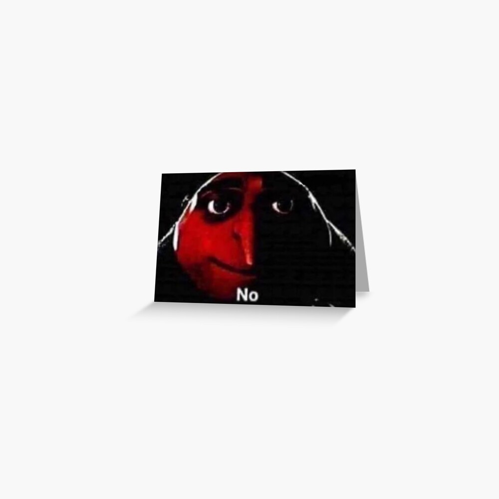 Gru Meme Face Greeting Card for Sale by itsjustpeachy