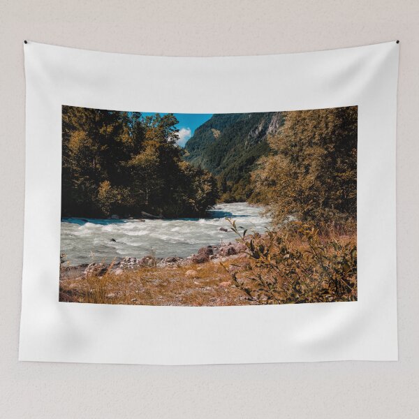 Item preview, Powerful mountain river flows through the valley. Jungfrau region, Switzerland designed and sold by svanaerschot.