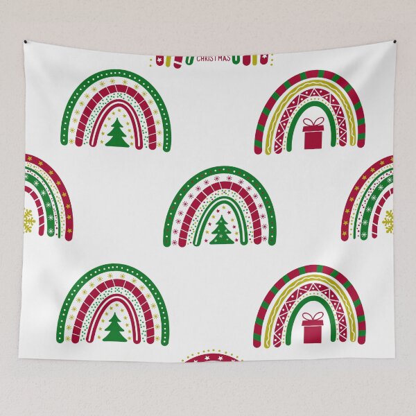 Item preview, Christmas Boho Rainbows pattern designed and sold by LaBelezoka.
