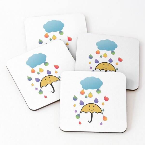 Item preview, Happy Rainbow Raindrops designed and sold by Timeforplay.