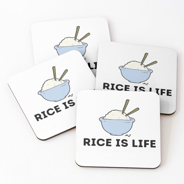 Item preview, Rice is Life, Cute Rice Cooker Asian Food designed and sold by ElizabethMayArt.