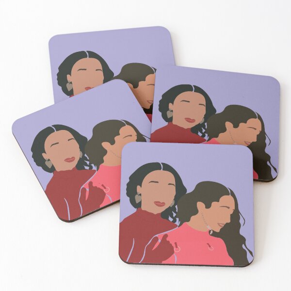 Item preview, Raveena & Hitomi | Colourful Illustration designed and sold by milangfx.