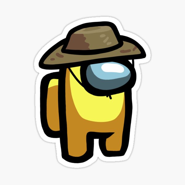 Among us yellow cowboy hat Clearance