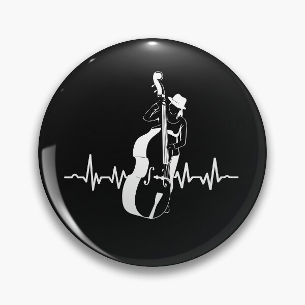 Item preview, Double Bass Heartbeat Funny Frequency Beat Double Bass designed and sold by alipapi.