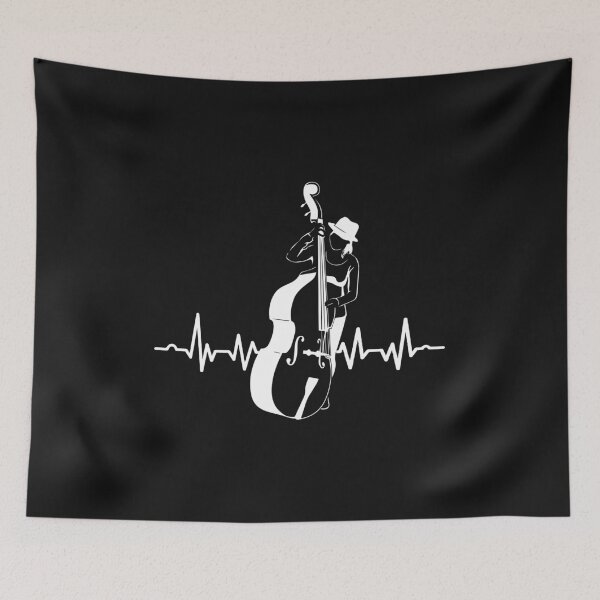Item preview, Double Bass Heartbeat Funny Frequency Beat Double Bass designed and sold by alipapi.