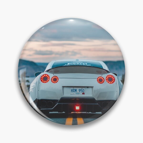 Item preview, white gtr car in the road designed and sold by erikallen920.