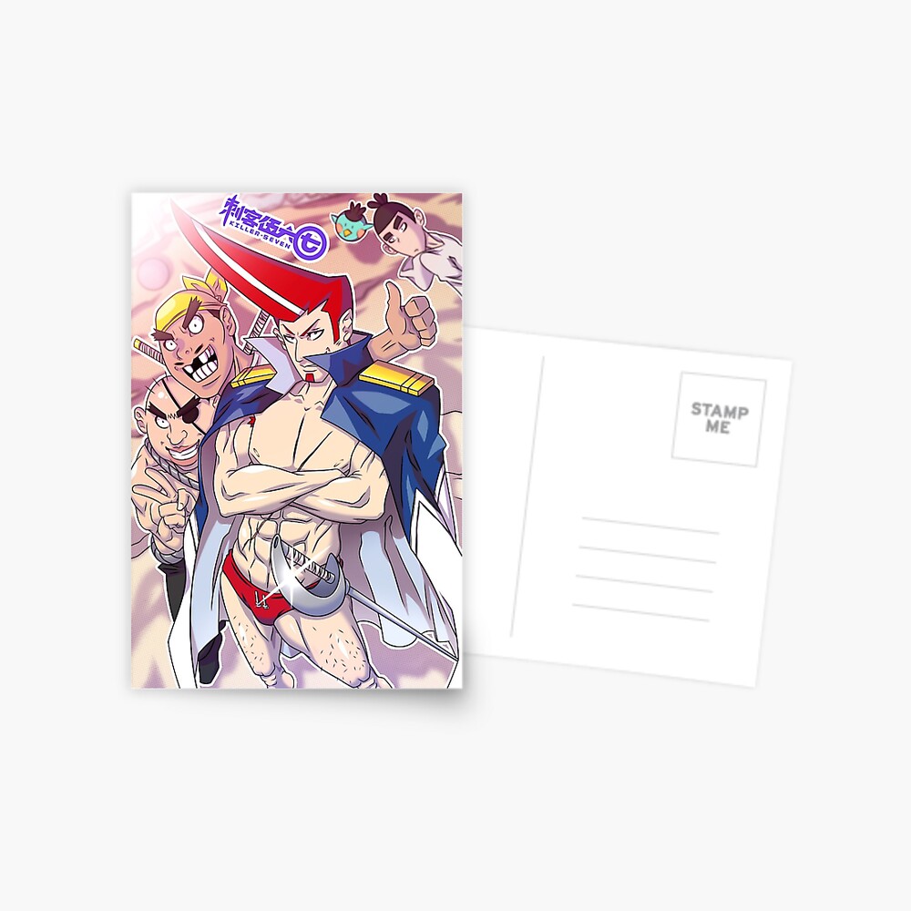 "Captain Jack Scissor Seven" Postcard for Sale by elchingue Redbubble