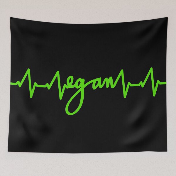 Item preview, Vegan Heartbeat - Fluorescent Green Pulse designed and sold by SeaAndLight.