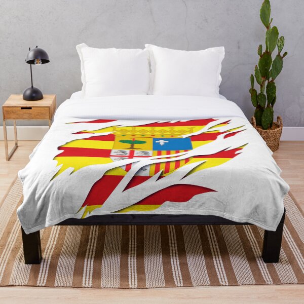 Item preview, Spanish Aragon Flag and Coat of Arms Design designed and sold by lobro.