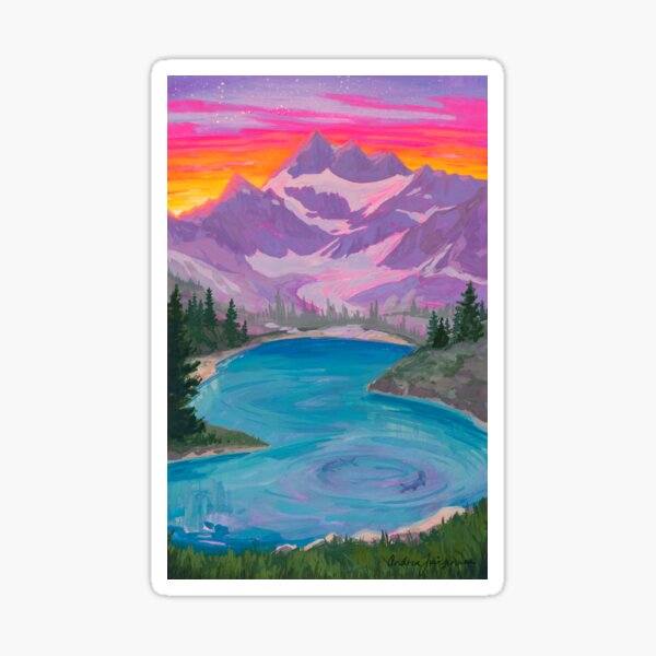 Vista previa del artículo con la obra «Los signos del zodíaco como pinturas de paisajes: Piscis», diseñado y vendido por Andrea Fairservice.