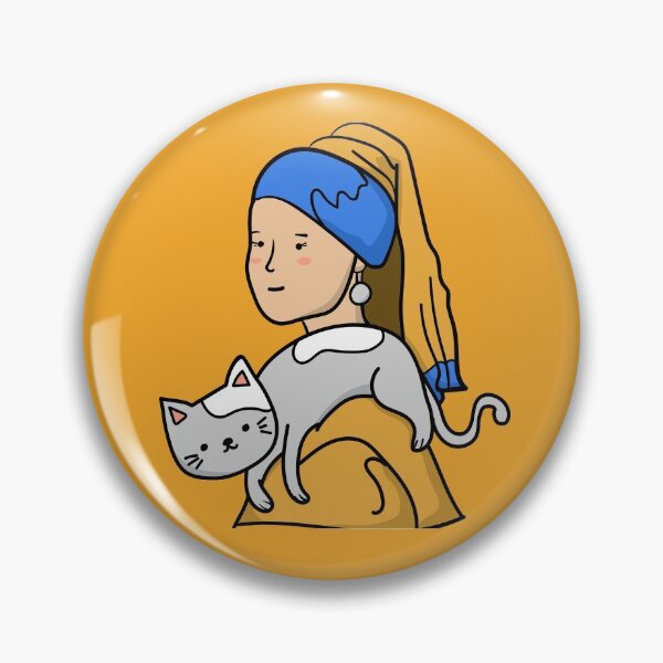 Item preview, Girl with the Pearl Earring Cat designed and sold by cannevas.