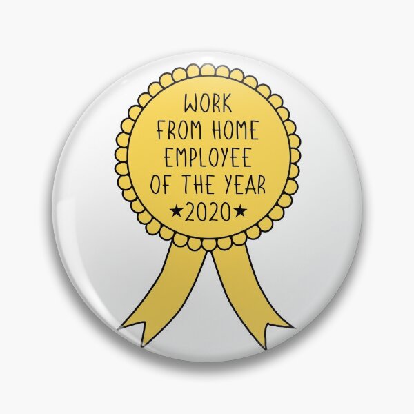Item preview, Work From Home Employee Of The Year 2020 Medal designed and sold by Zooone.