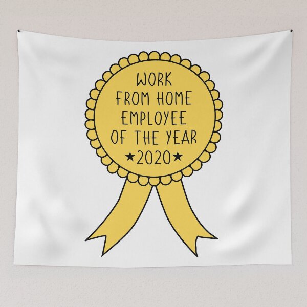 Item preview, Work From Home Employee Of The Year 2020 Medal designed and sold by Zooone.