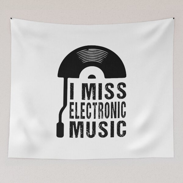 Item preview, I Miss Electronic Music Vinyle Recorder Desgn designed and sold by Artysneak.