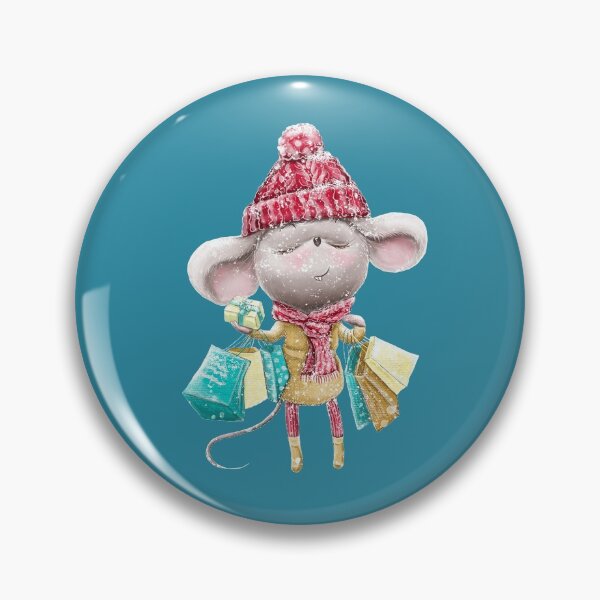 Item preview, Cute little mouse with gifts designed and sold by Alekseevna.