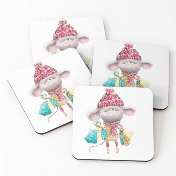 Item preview, Cute little mouse with gifts designed and sold by Alekseevna.