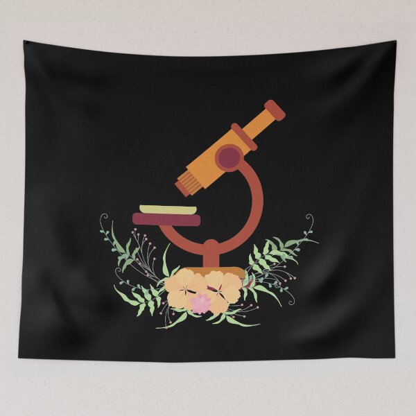 Item preview, PASTEL COLOR FLOWER MICROSCOPE SCIENCE LABORATORY designed and sold by Hippiesole.