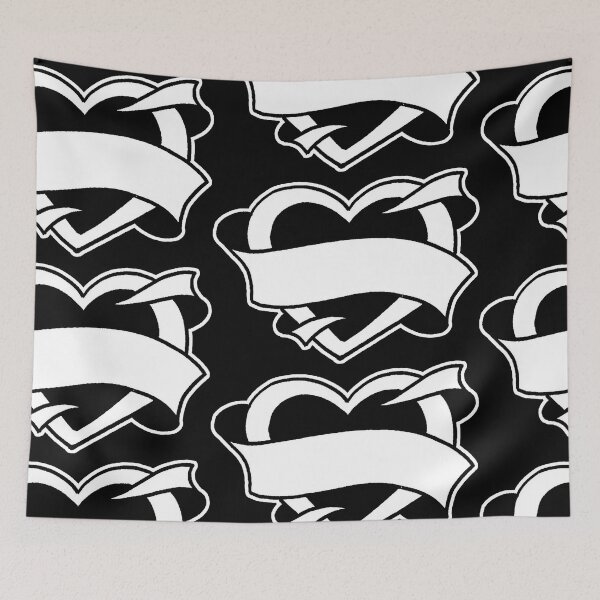 Item preview, Tattoo Inspired Simple Heart and Banner designed and sold by Greg Donchatz.