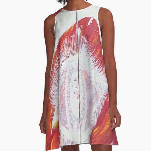 White Eye A-Linien Kleid