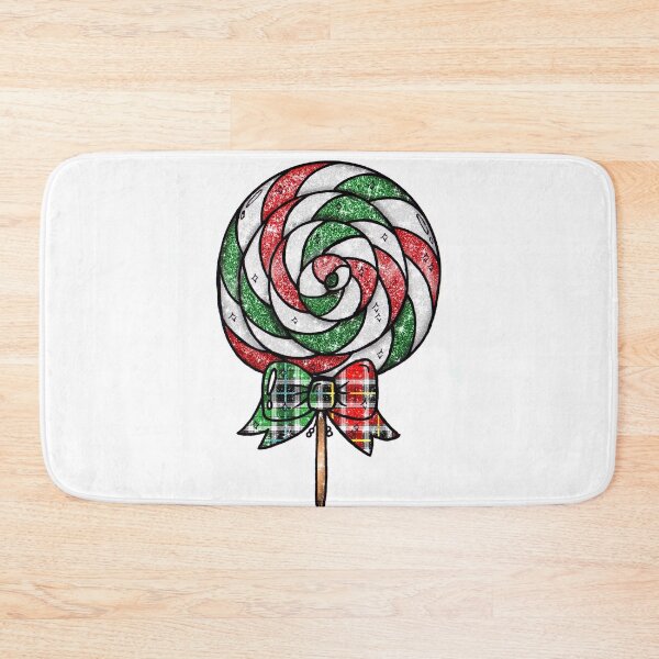 Item preview, Christmas Candy Cane Lollipop Spirale Red Green White Plaid designed and sold by Jolly-Yosei.