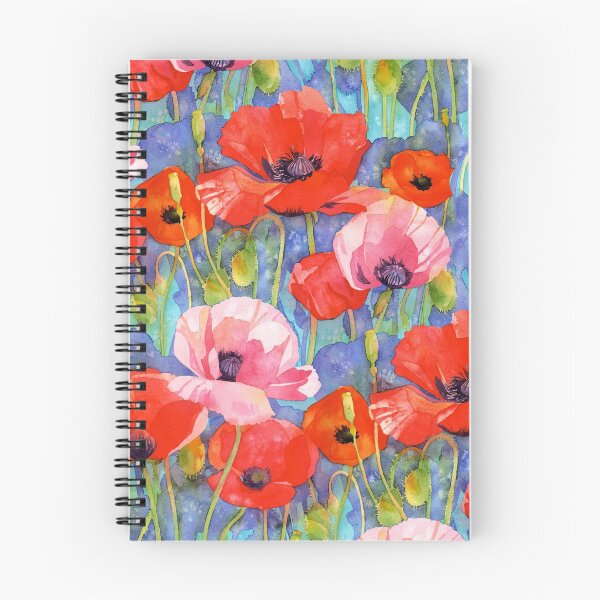 Item preview, Red Poppies Watercolor designed and sold by Lynnea Washburn.