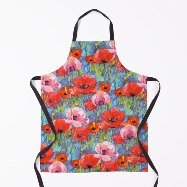 Item preview, Red Poppies Watercolor designed and sold by Lynnea Washburn.