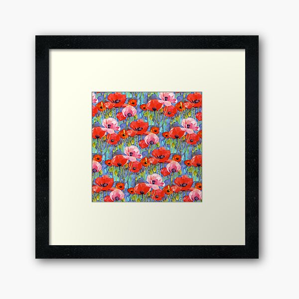 Item preview, Red Poppies Watercolor designed and sold by Lynnea Washburn.