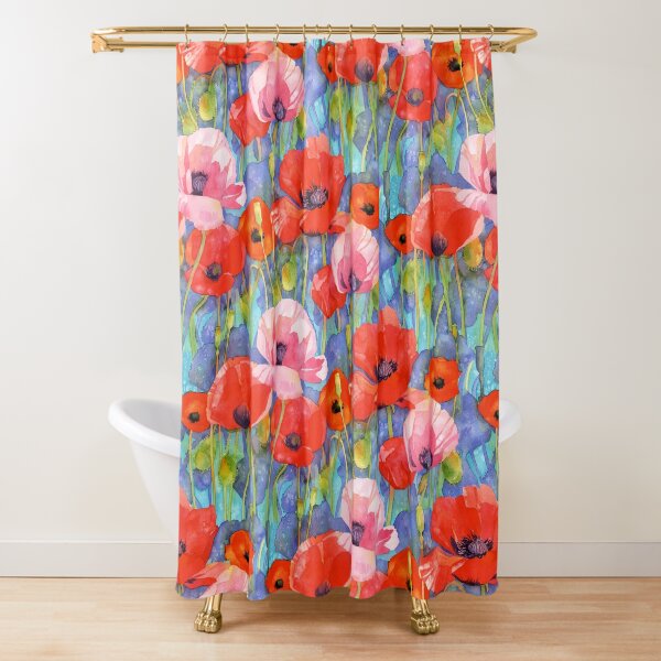 Item preview, Red Poppies Watercolor designed and sold by Lynnea Washburn.