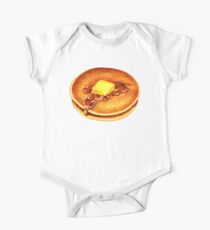 Pancakes Pattern One Piece - Short Sleeve