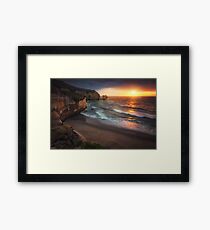 Tunnel Beach Framed Print