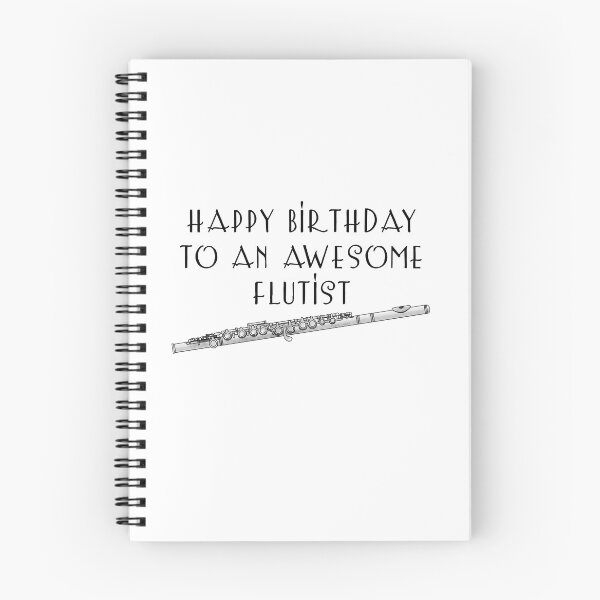 Item preview, Happy Birthday To An Awesome Flutist Flute Player designed and sold by doodlerob.