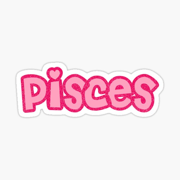 Item preview, Pisces Pink Glitter designed and sold by ptaich.