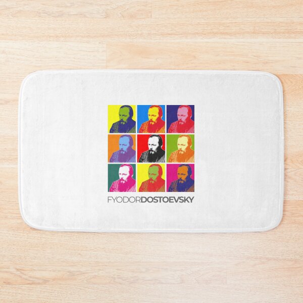 Item preview, Fyodor Dostoevsky pop-art portrait poster designed and sold by CMYKStudio.