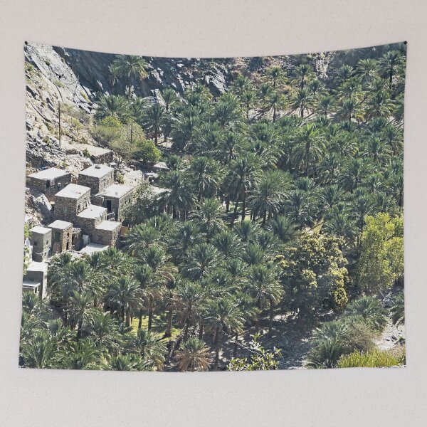 Item preview, Desert Oasis Village Palm Trees Landscape, Oman designed and sold by worldways.