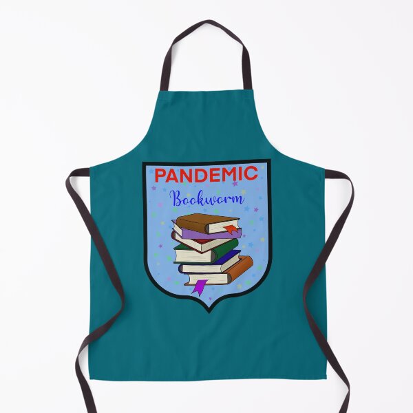 Item preview, Pandemic bookworm badge designed and sold by StitchItMama.