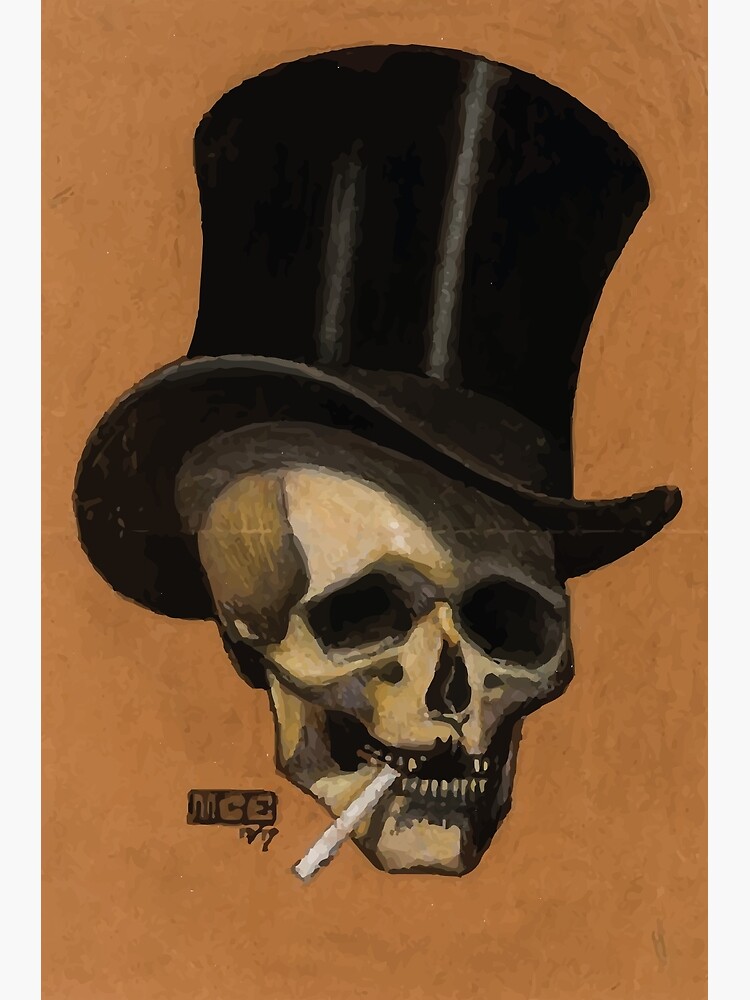 M.C. Escher | Skull With Cigarette by badguyduh
