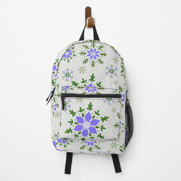 Item preview, Vintage Style Snowflake Pattern in Purple and Green designed and sold by Zurickdesigns.