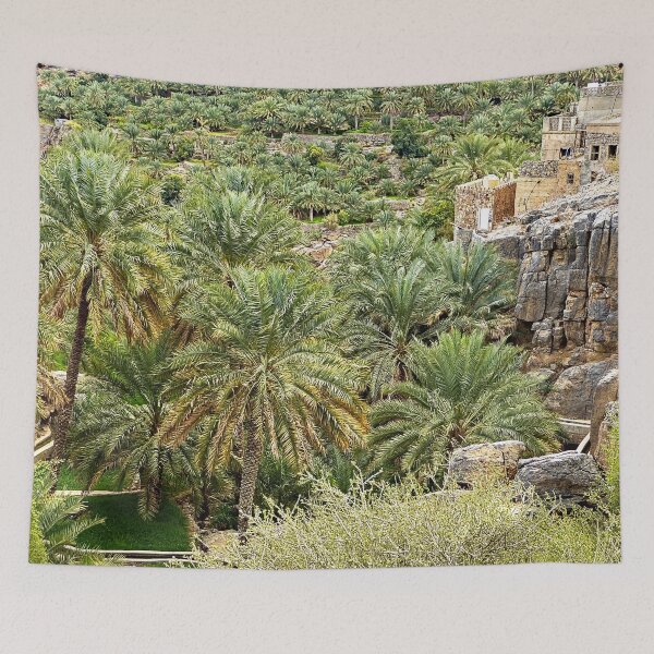 Item preview, Village Desert Oasis  Palm Trees Landscape, Oman designed and sold by worldways.