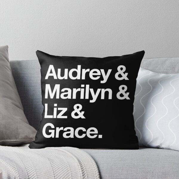 Item preview, Helvetica Audrey and Marilyn and Liz and Grace. (White on Dark Background) designed and sold by SaraduJour.