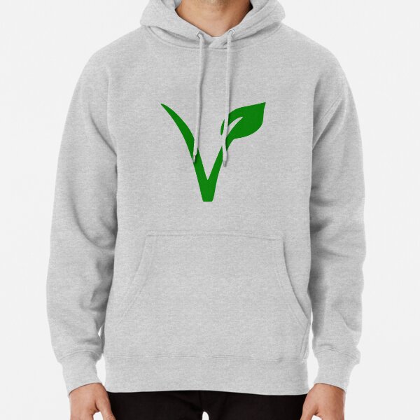 Vegan and Vegetarian Symbol Pullover Hoodie