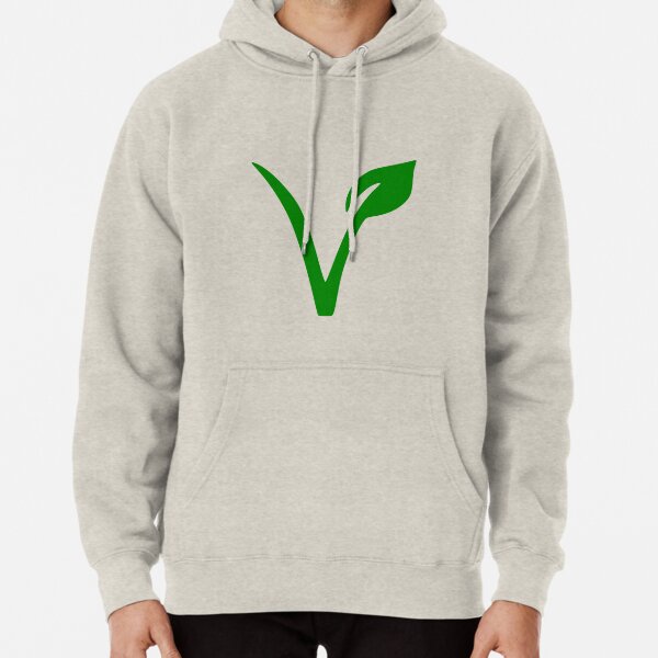Veganes und vegetarisches Symbol Hoodie