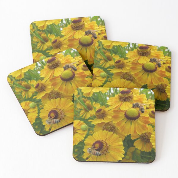 Item preview, Helenium and Bees designed and sold by Cathie Joy Young.