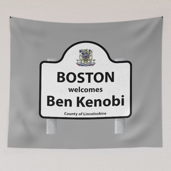 Item preview, Boston welcomes Kenobi (Lincolnshire) designed and sold by AvengingMeteor.