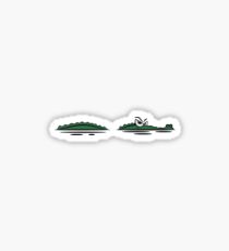 Crocodile lauren water witty Sticker