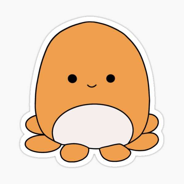 orange squishmallow octopus