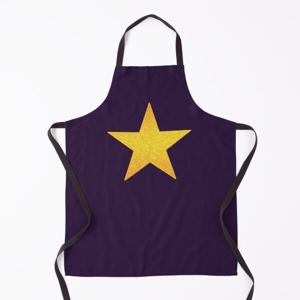 Item preview, Golden Yellow Glitter Star with a Yellow Border on Muted Purple designed and sold by BelindaFuller.